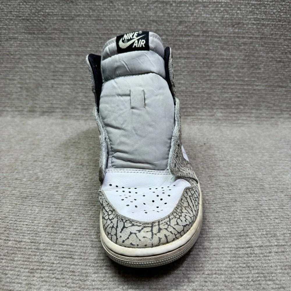Nike Air Jordan 1 Retro High White Cement Kids 7 White DZ5485-052